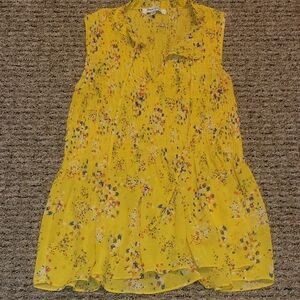 Yellow Sleeveless Top